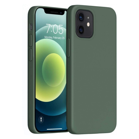 Xiaomi Redmi 9A / 9AT / 9i, silikónové puzdro, Wooze Liquid Silica Gel, tmavozelená