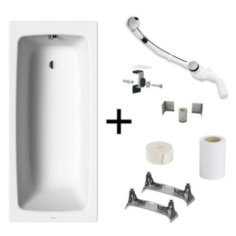 Kompletná sada obdĺžniková vaňa Kaldewei Cayono 180x80 cm smaltovaná oceľ ľavá aj pravá s montáž