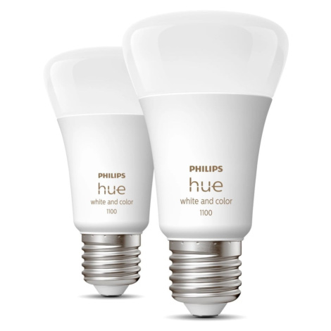 LED žiarovky v súprave 2 ks E27, 11 W White and color ambiance – Philips Hue