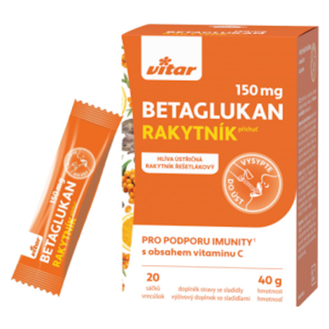 VITAR Betaglukan 150 mg 20 sáčkov Vitar Veteriane