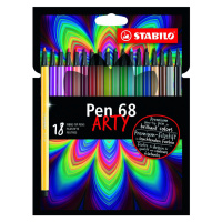 Prémiová vláknová fixka STABILO Pen 68 ARTY 18 ks sada