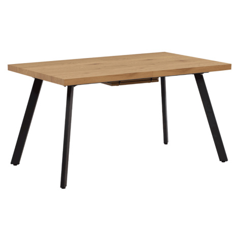 Jedálenský stôl, rozkladací, dub/kov, 140-180x80 cm, AKAIKO Tempo Kondela