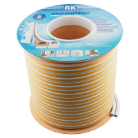 Tesnenie okien a dverí EPDM – D-profil, biela 100 m