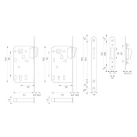 MP - Magnetický zámok 2867 BB 90 CIM - čierna matná BB otvor pre kľúč 90 mm