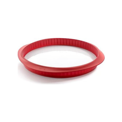 LEKUE Zapekacia forma s odnímateľným tanierom na quiche Lékué Quiche Pan 28 cm | červená