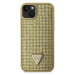 Guess Rhinestones Triangle Metal Logo Kryt pre iPhone 15 Gold