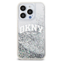 DKNY Liquid Glitter Arch Logo Apple iPhone 14 Pro DKHCP14LLBNAET Transparent