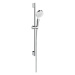 Hansgrohe Crometta, sprchová súprava 1jet so sprchovou tyčou 65 cm, biela/chrómová, HAN-26533400