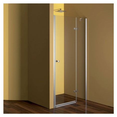 MEREO - Sprchové dvere, Fantasy, 80x190cm, chróm ALU, sklo Point, pravé prevedenie CK10112PE