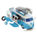 Quick Build auto J6024 - VW Camper Van - modrá