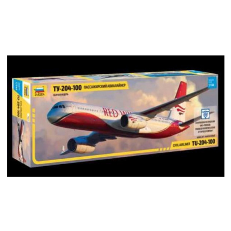 Model Kit letadlo 7023 - Tupolev TU - 204-100 (1:144) Zvezda