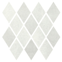 Mozaika Cir Materia Prima cloud white rombo 25x25 cm lesk 1069896