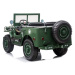 mamido Detský elektrický vojenský jeep willys 4x4 tmavo zelený