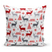 Súprava 4 vianočných obliečok na vankúš a behúň na stôl Minimalist Cushion Covers Happy Holiday