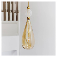 EBB & FLOW Smykke L gold crystal check ball gold