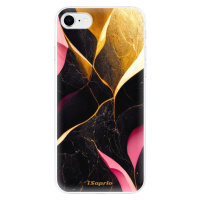 Odolné silikónové puzdro iSaprio - Gold Pink Marble - iPhone SE 2020