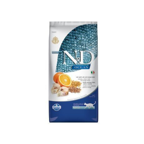 N&D OCEAN CAT LG Adult Codfish & Orange 10kg