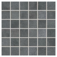 Mozaika Rako Form tmavo šedá 30x30 cm mat DDR05697.1