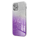 Silikónové puzdro na Apple iPhone 7 Plus/8 Plus Forcell SHINING strieborno-fialové