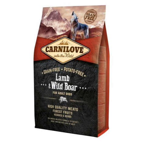 CARNILOVE Adult Lamb & Wild Boar granuly pre psov 1 ks, Hmotnosť balenia: 4 kg