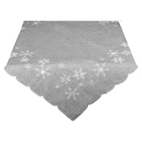 Forbyt Vianočný obrus Hviezdičky sivá, 35 x 35 cm
