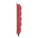 EMOS Predlžovací kábel 3 m / 4 zásuvky / s vypínačom / čierno-červený / guma-neoprén / 1,5 mm2, 