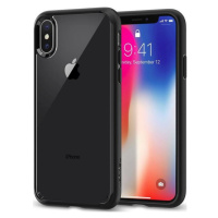 Apple iPhone X / XS, Plastový zadný kryt, silikónová vnútorná strana, Spigen Ultra Hybrid, prieh