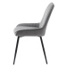 Furniria 26143 Dizajnová jedálenská stolička Dana sivý zamat