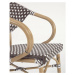 Hnedá kovová/plastová záhradná stolička Marilyn – Kave Home