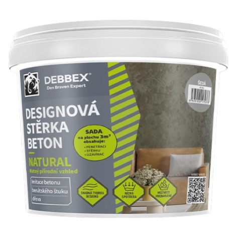 BETON NATURAL - Dizajnová stierka s efektom betónu šedá (natural) 5 kg Den Braven