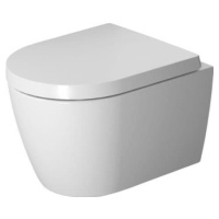 Závesné WC Duravit ME by Starck Compact, Rimless, s HygieneGlaze, alpská bielá 2530092000