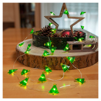 Lindby LED rozprávkové svetlá Motje, vianočné stromčeky, 320 cm, IP20