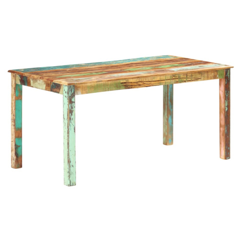 vidaXL Jedálenský stôl, recyklovaný masív 160x80x76 cm