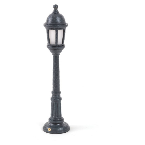 Vonkajšie LED svietidlo Street Lamp batéria, sivá SELETTI
