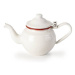 Kanvička na čaj smaltovaná bielo-červená 0,4 l - Ibili
