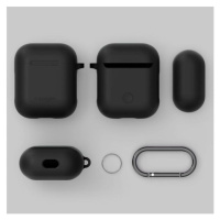 Spigen Silicone Case púzdro pre Apple AirPods čierne