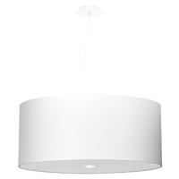 Biele závesné svietidlo so skleneným tienidlom ø 60 cm Volta - Nice Lamps