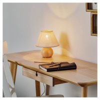 Envostar Gill stolová lampa drevo prírodná/béžová