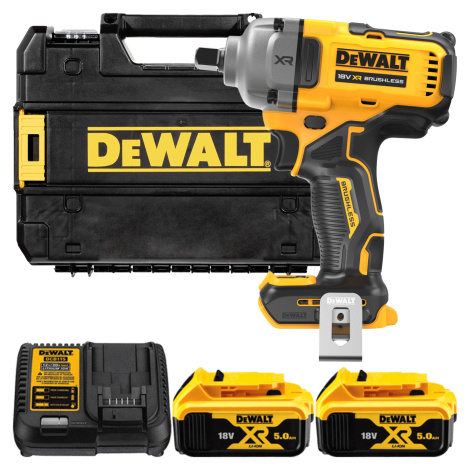 DEWALT 18V XR 1/2” Aku rázový uťahovák s poistnou guličkou, 2x 5,0 Ah DCF892P2T-QW