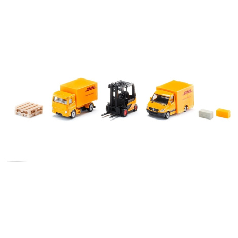 SIKU Super Kovový model Set logistických vozidiel DHL, 4 ks