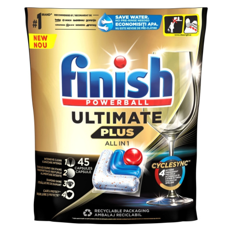 FINISH Ultimate Plus All in 1 Kapsule do umývačky riadu 45 ks