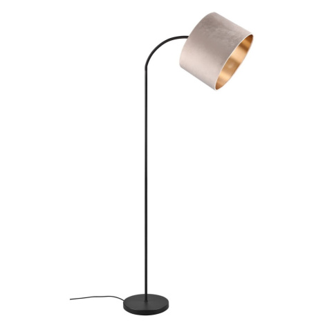 Čierno-béžová stojacia lampa (výška 205 cm) Julieta – Trio