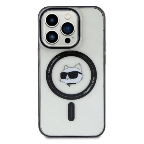 Kryt Karl Lagerfeld KLHMP15SHCHNOTK iPhone 15 6.1" transparent hardcase IML Choupette`s Head Mag
