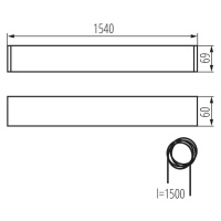 ALIN 4LED 1X150-SR Svietidlo pre T8 LED