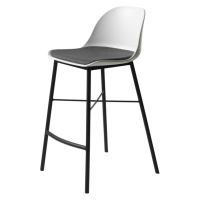 Furniria Dizajnová barová stolička Jeffery biela