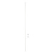 Biela teleskopická tyč na sprchový záves Wenko, ø 2 cm; dĺžka 110 - 185 cm