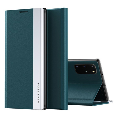 Samsung Galaxy A33 5G SM-A336B, puzdro s bočným otváraním, stojan, Wooze Silver Line, tmavozelen