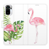 Flipové puzdro iSaprio - Flamingos - Xiaomi Redmi Note 10 / Note 10S