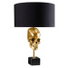 LuxD 26679 Dizajnová stolová lampa Madigan 56 cm čierno-zlatá