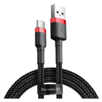 Baseus dátový kábel Cafule USB-C 2m 2A červeno-čierny